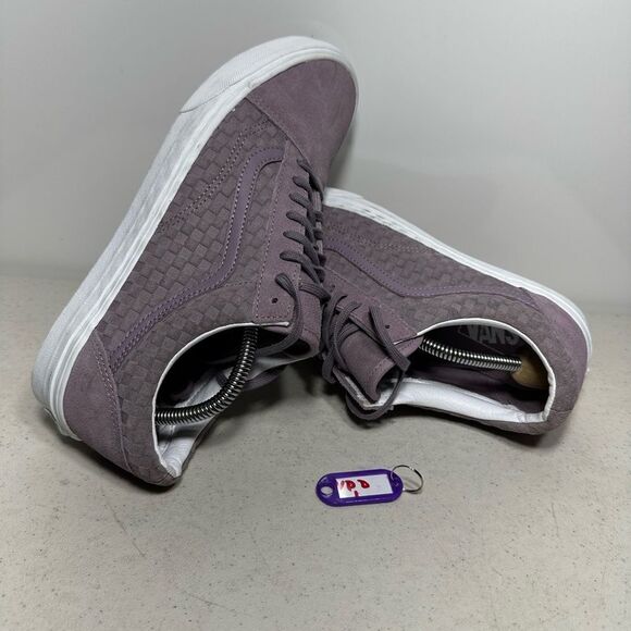 VANS old skool womens 11-M 9,5lace Suede Embossed Weave lavender purple lilac - Picture 1 of 8